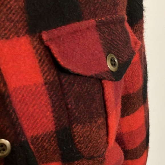 Erika Classics  wool blend red plant short jacket lined insulated hunter large - Picture 4 of 10